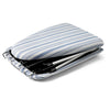 Gray Stripe Folding Tabletop Ironing Board with Iron Rest