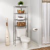 Creates vertical storage space—above toilets or other furniture