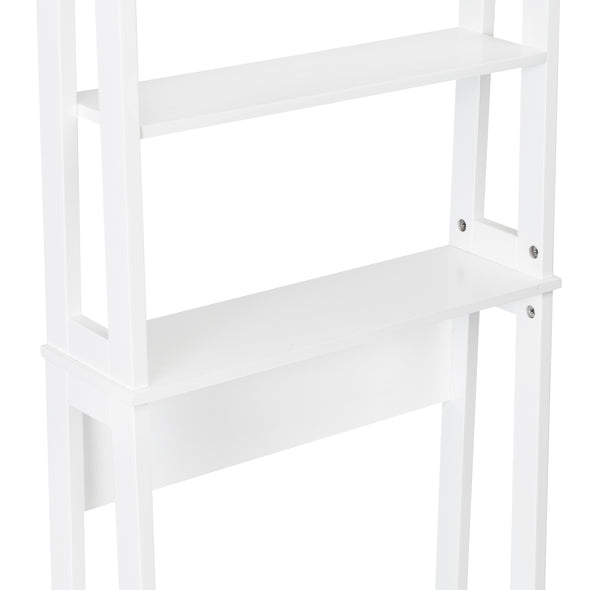 White 4-Tier Over-The-Toilet Space Saver