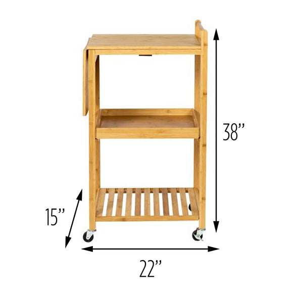 38-inch-rolling-bamboo-kitchen-cart