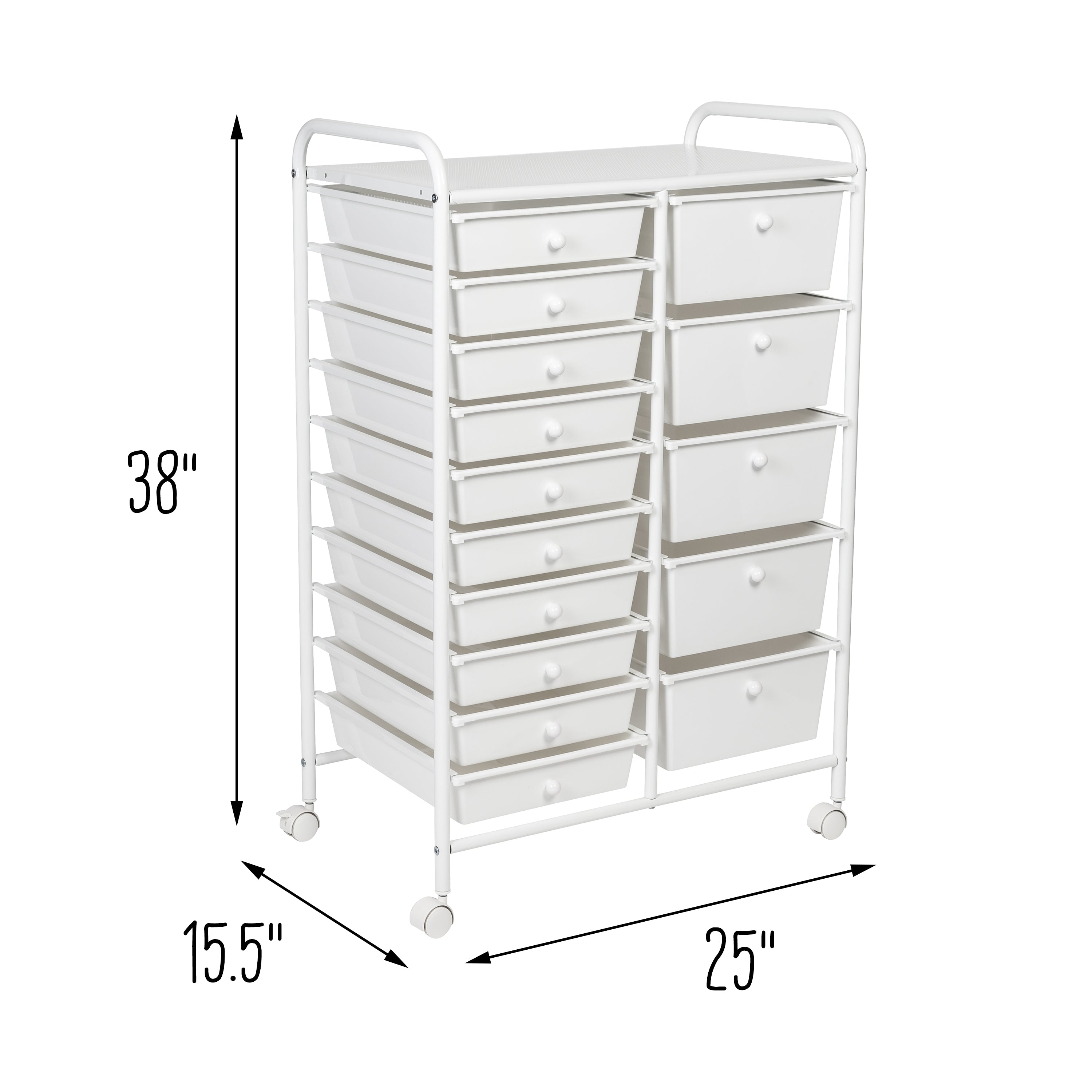 Seville Classics Rolling Utility Organizer Storage Cart for Home