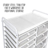 Sturdy steel tabletop for a workspace or additional storage