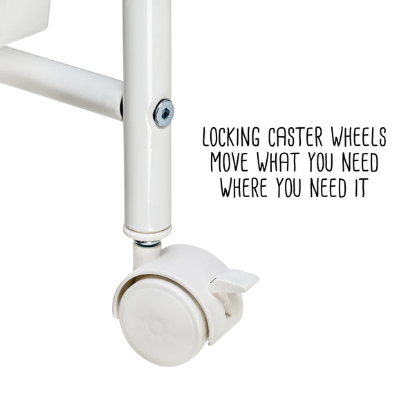 Locking caster wheels move what you need where you need it