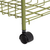Olive 3-Tier Rolling Utility Cart
