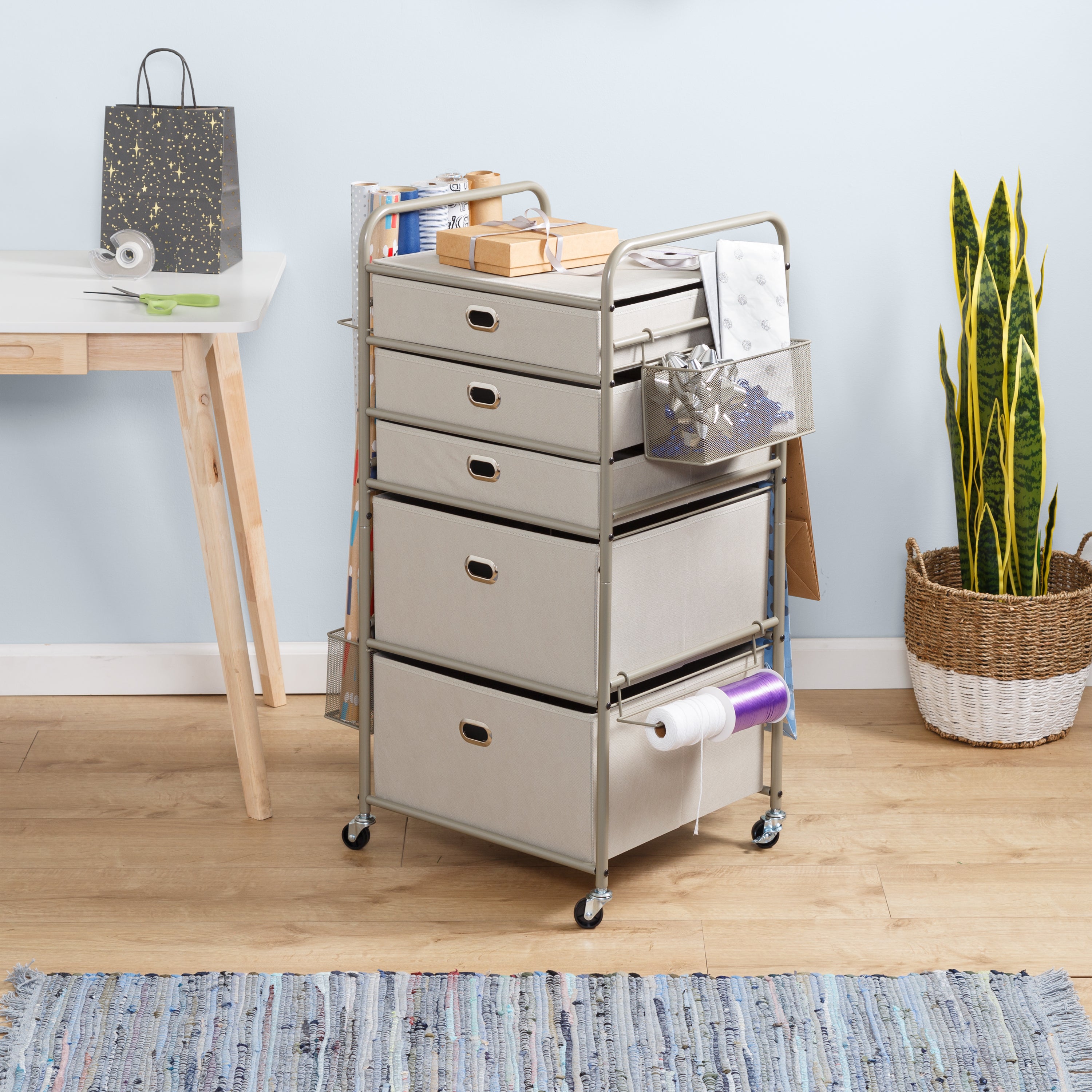 Honey Can Do Craft Storage Cart with Wheels