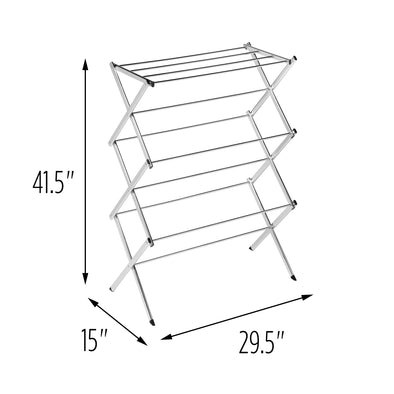 Chrome Commercial Folding Accordion Drying Rack