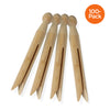 Natural Wood Classic Round Clothespins (100-Pack)