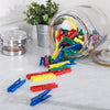 Multi-Color Plastic Clothespins (100-Pack)
