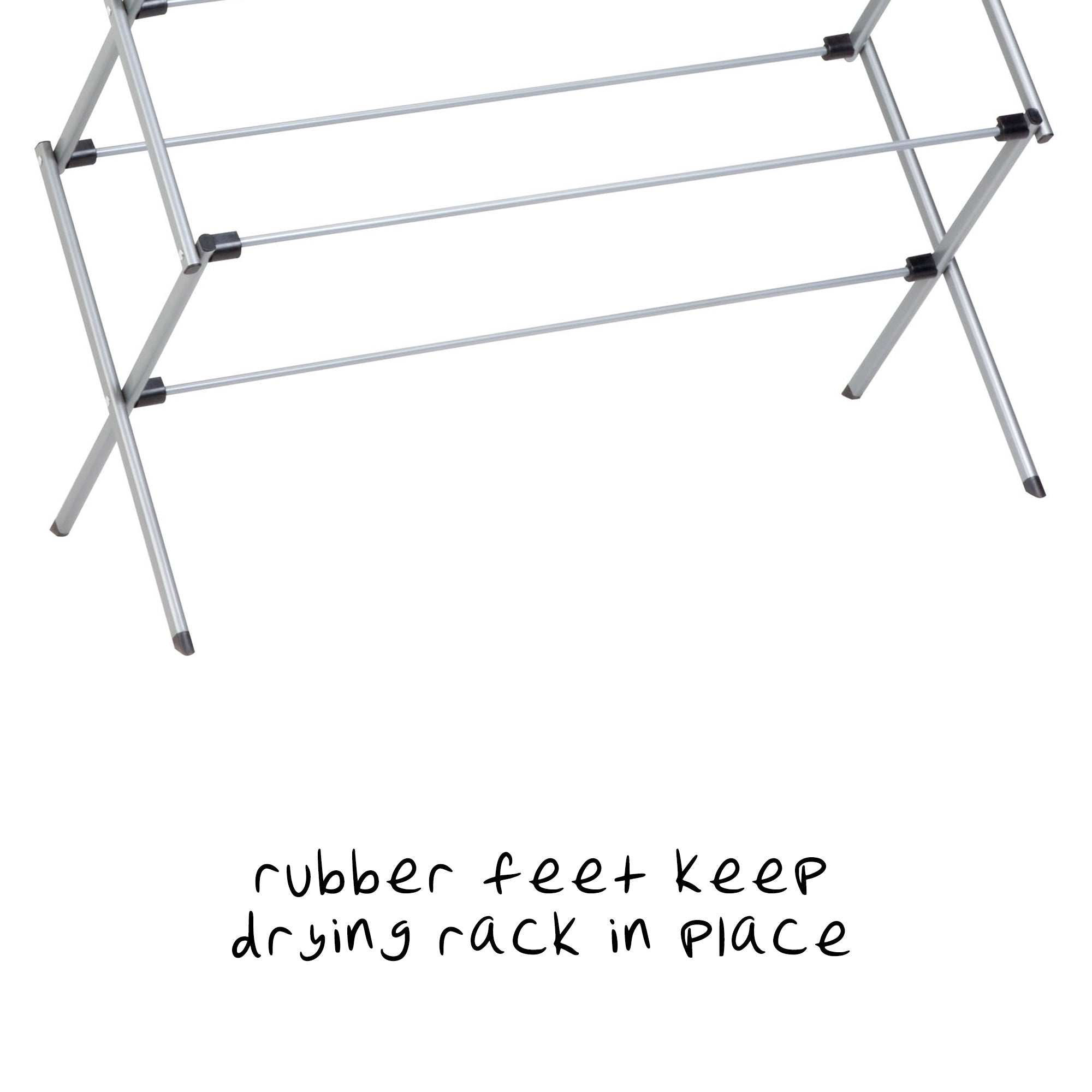 Chrome 3-Tier Folding Accordion Drying Rack