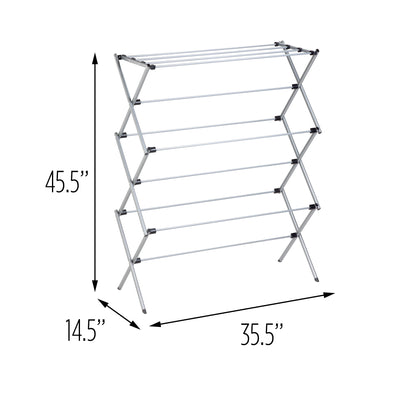 Chrome 3-Tier Folding Accordion Drying Rack