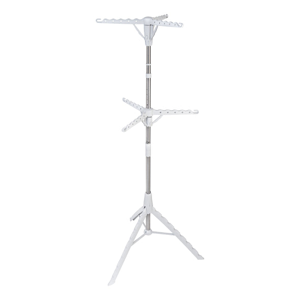 White 2-Tier Tripod Clothes Drying Rack