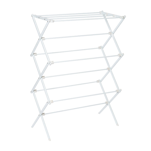 White 3-Tier Folding Clothes Drying Rack