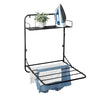 Black Over-the-Door or Wall Mount Folding Drying Rack and Shelf