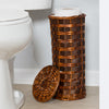 Brown Wicker 7-Piece Woven Storage Basket Set