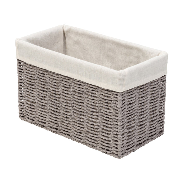 Small Decorative Wicker Baskets Waterproof Bathroom Storage Basket Paper  Rope Woven Restroom Paper Wicker Baskets for Home Decor