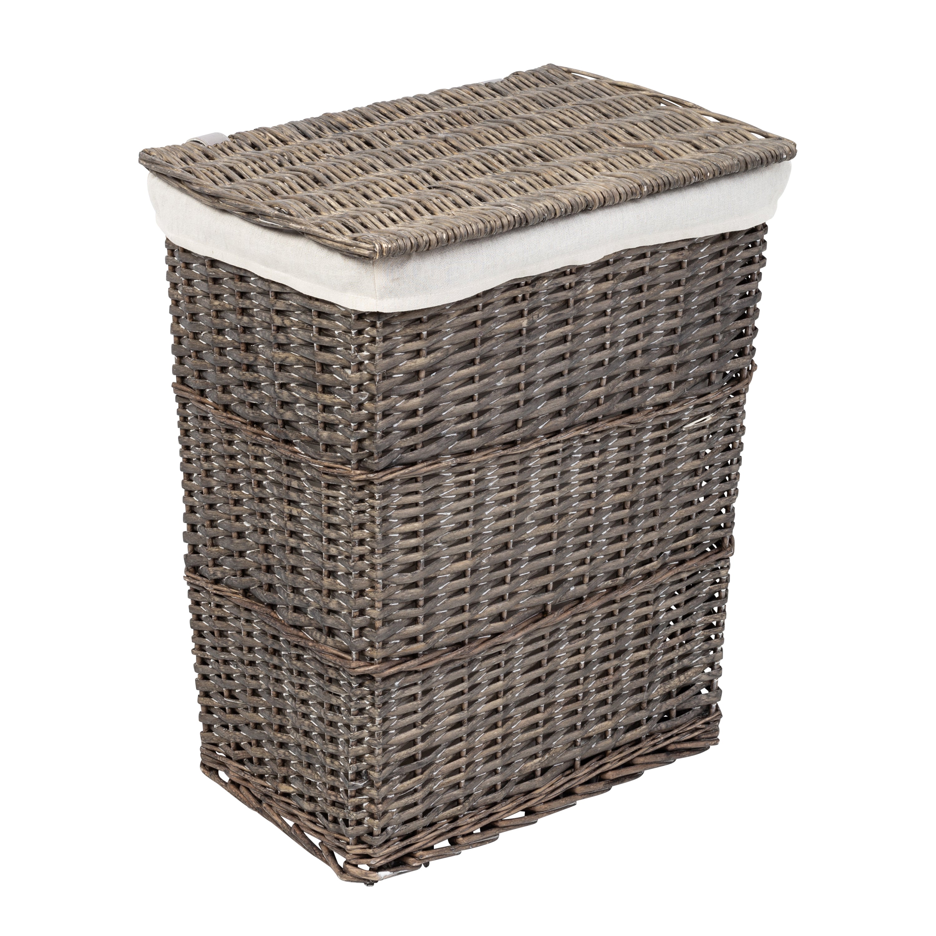 Gray Twisted Paper Rope 7-Piece Storage Basket Set