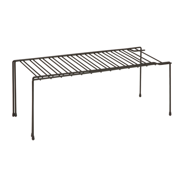 Black Steel Expandable Pantry Organizer Shelf
