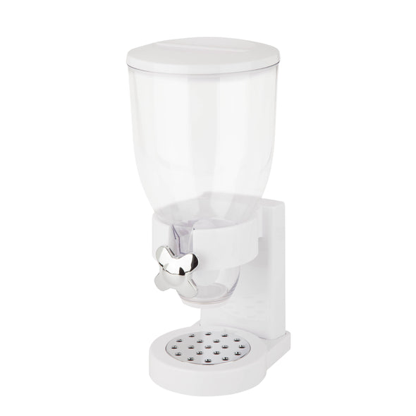 White 17.5-oz Cereal Dispenser with Portion Control