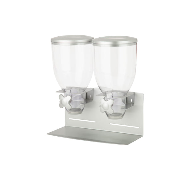 Silver/Stainless Steel Double Commercial Cereal Dispenser