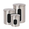 Stainless Steel Kitchen Canister Set (Set of 3)