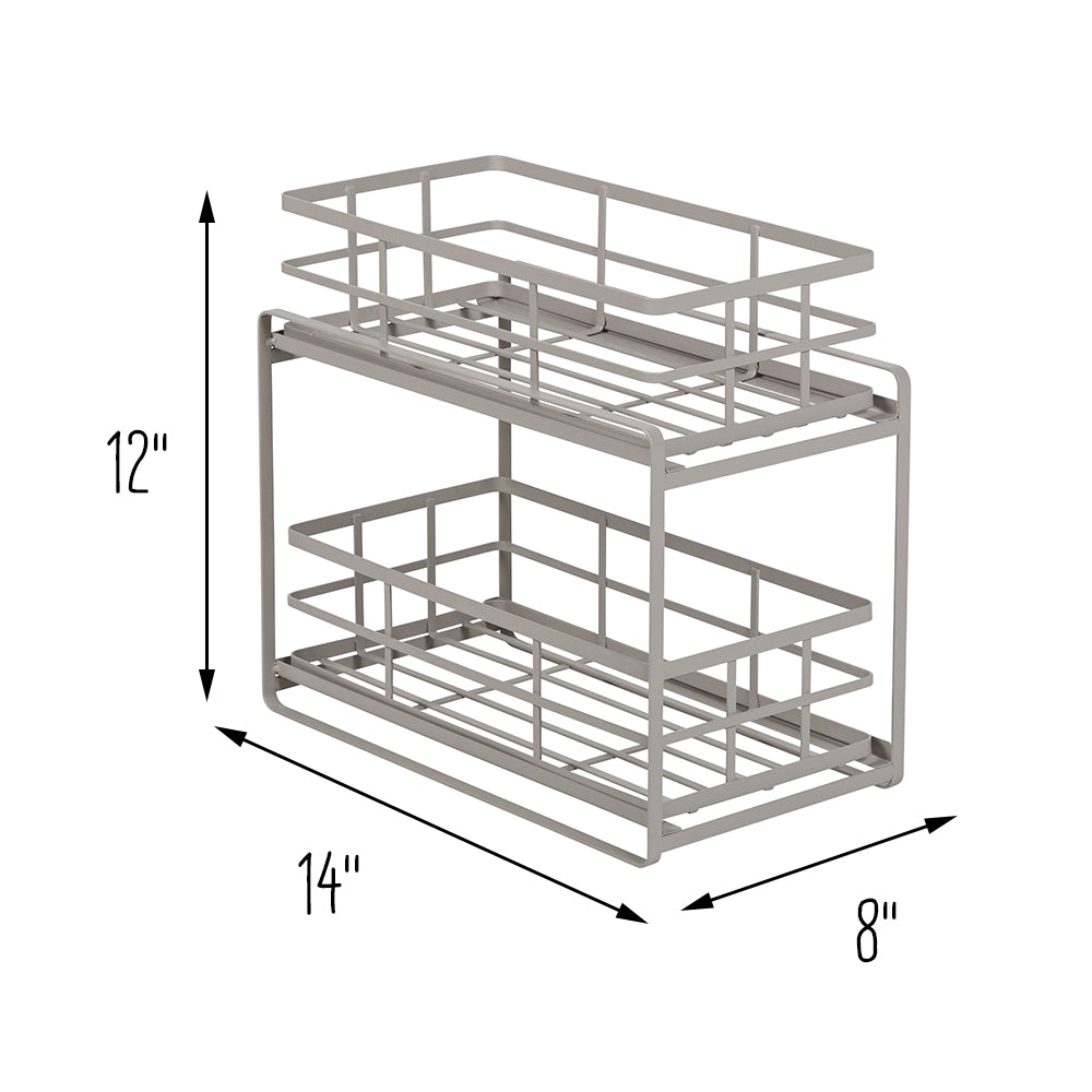 2-tier Under Sink Organizer With Sliding Storage Drawer, Cabinet Basket  Organizer For Bathroom Kitchen Best Gift