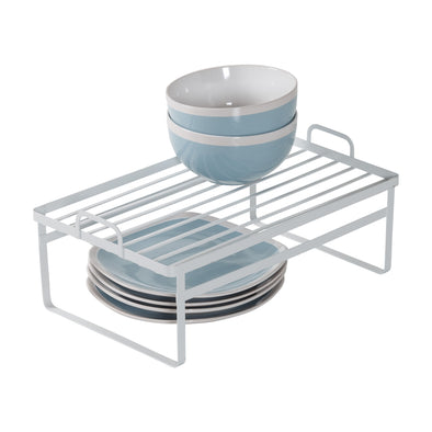 White Stackable Cabinet Shelves (2-Pack)