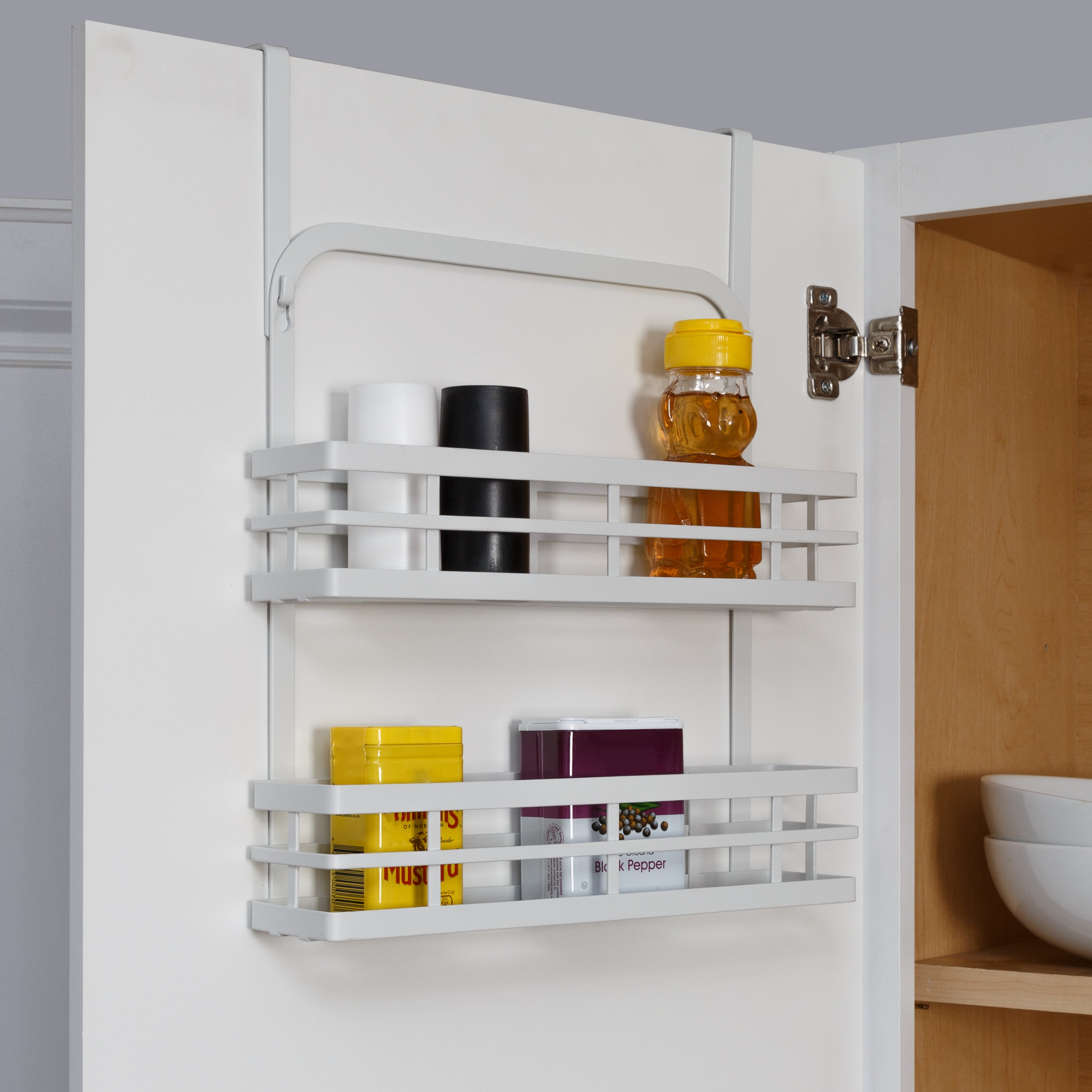 Kitchen Spice Storage, Metal Spice Rack Without Drilling, Kitchen Wall  Mounted Spice Rack, Spice Rack For Spice Jars Accessory Pantry Kitchen  Cupboard