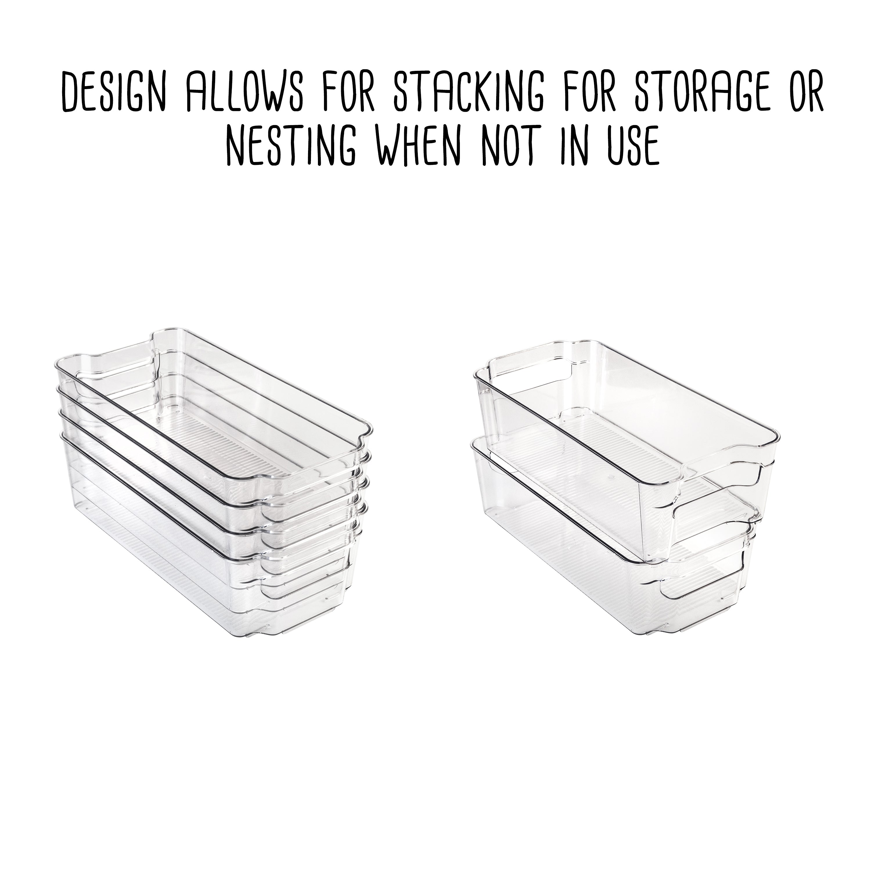 Stackable Plastic Storage Containers