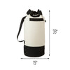 Black/White Duffle Style Laundry Bag