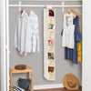 Natural 10-Shelf Hanging Closet Organizer