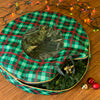 Green Plaid 36" Wreath Storage with Clear View Panel