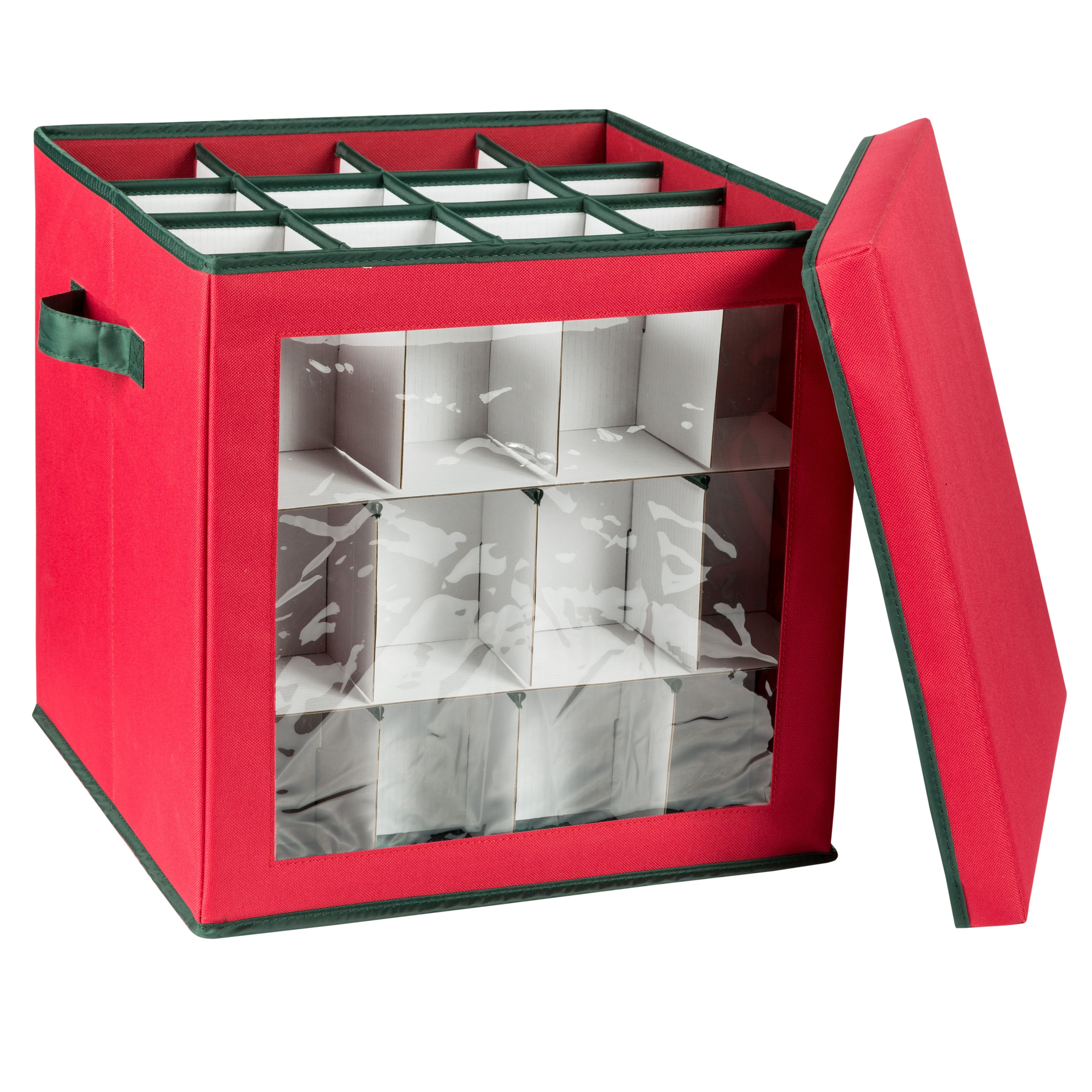 Red 48-Ornament Storage Box