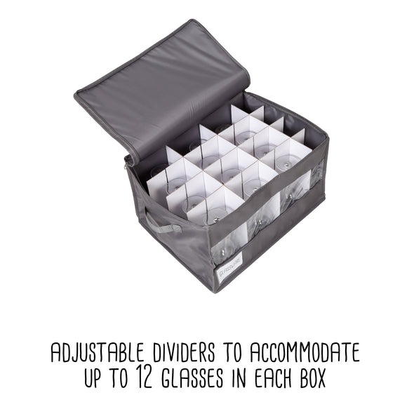 Gray Stemware Storage Box