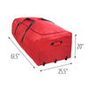 Red Extra Large Rolling Holiday Tree Storage Bag (Up to 10 Feet)