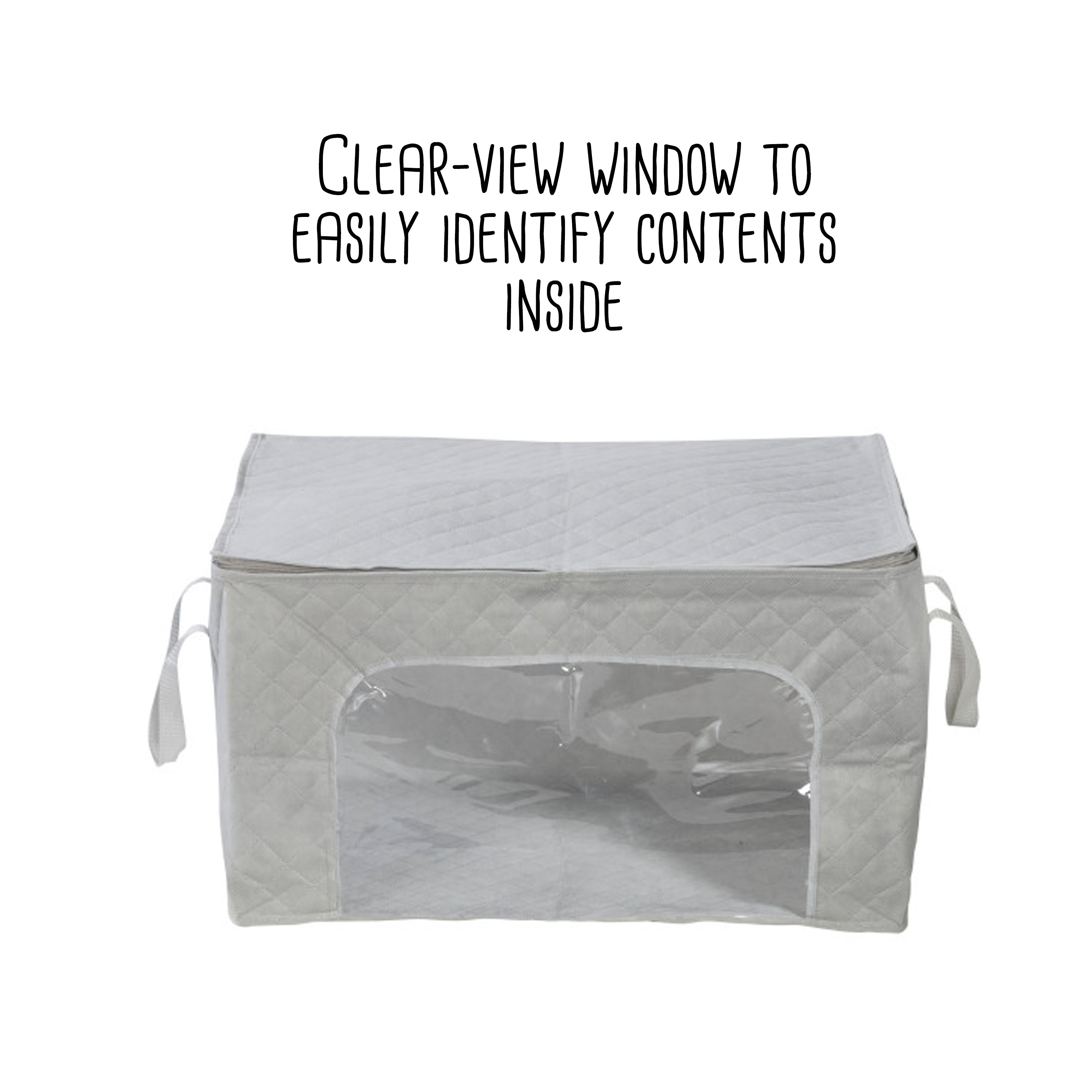 1pc Clothing Storage Bag With Handle And Window, Suitable For