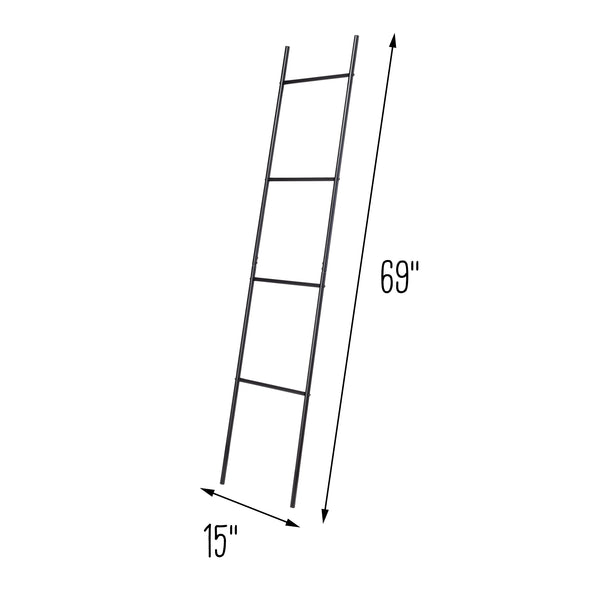 Black Leaning Ladder Rack