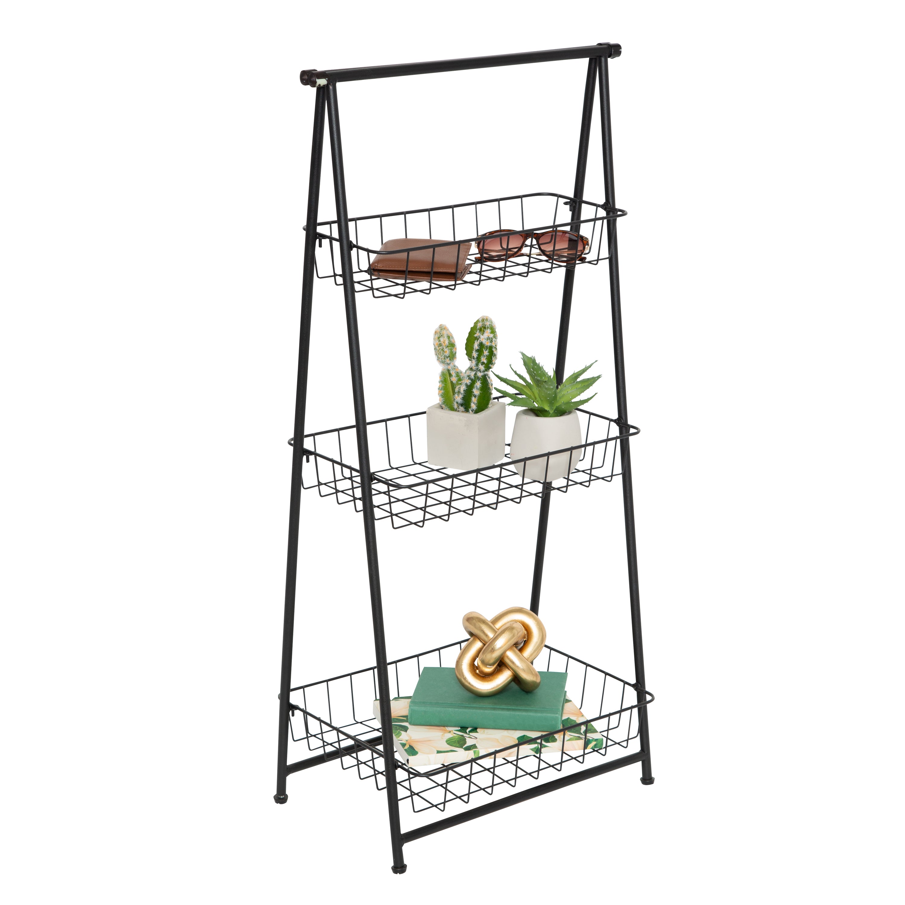 1pc Portable 3-tier Storage Rack With Piglet-shaped Cart, Snacks