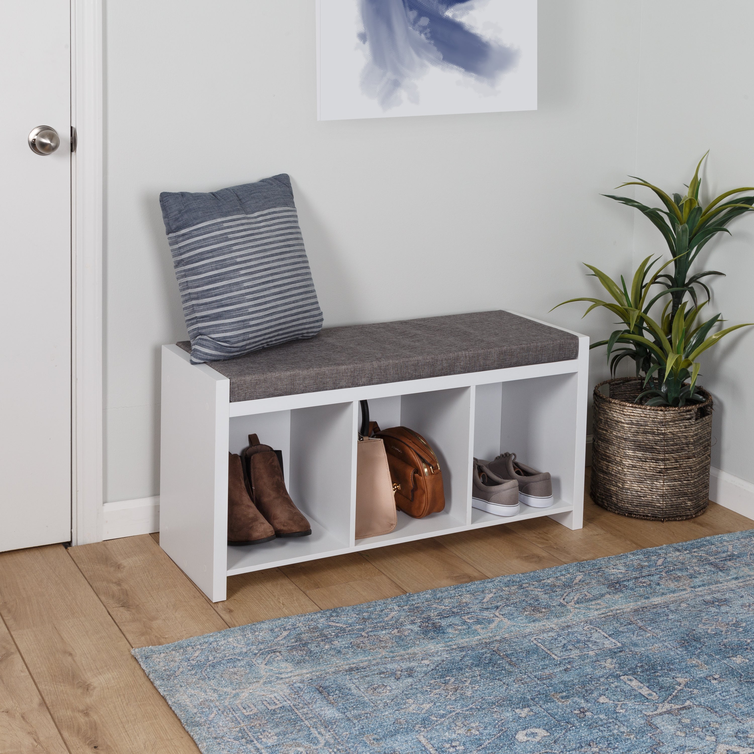 Bench Height Storage Shoe Storage Bench