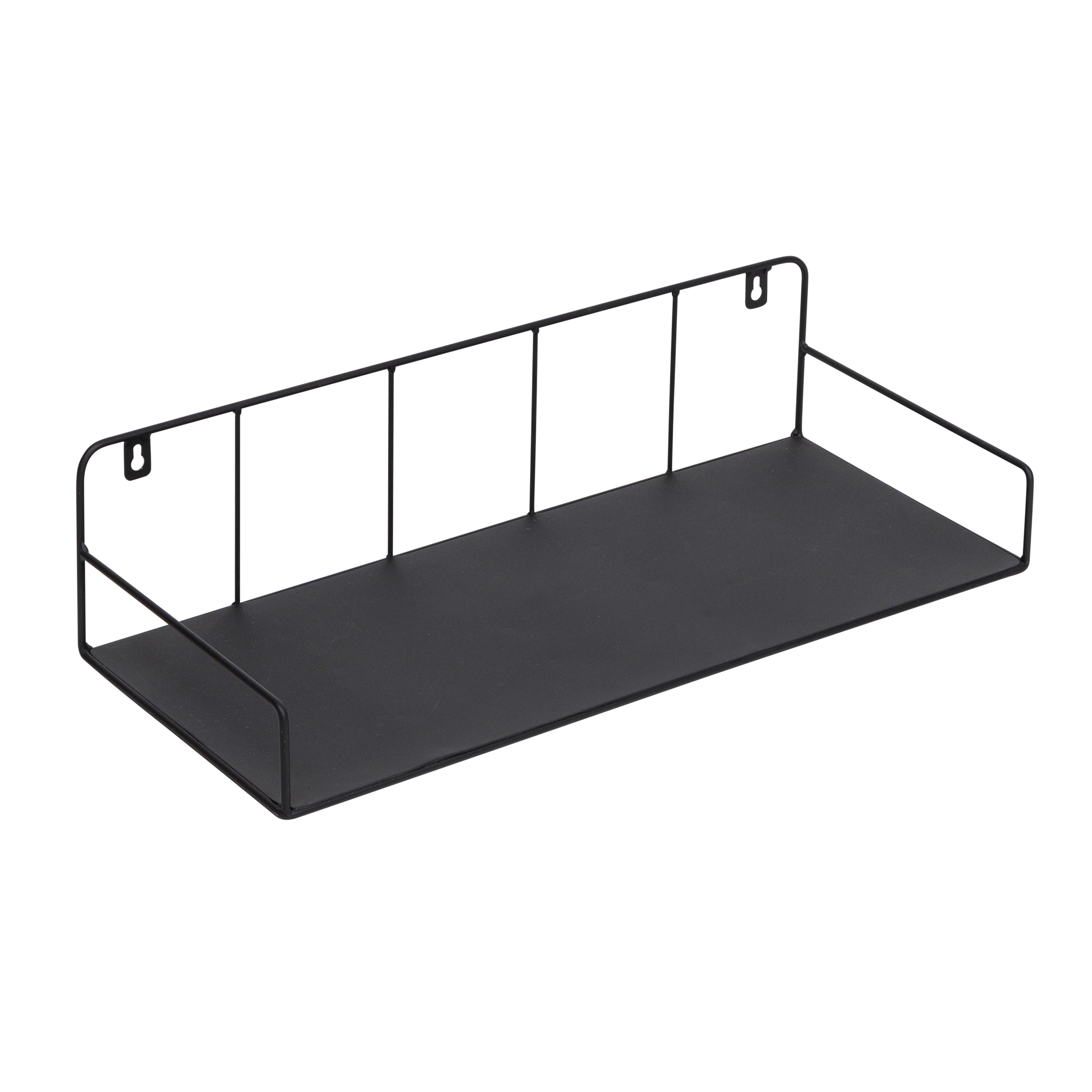 Honey-Can-Do Black Steel Garage Grid Wall Shelf