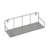 Gray Small Metal Floating Accent Shelf