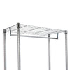 Chrome Rolling Laundry Center Triple Sorter and Clothes Hanging Bar