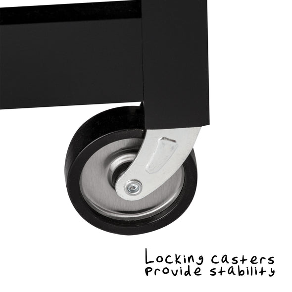 Locking casters provide stability