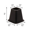 Black Square Bed Risers (Set of 4)
