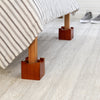 Cherry Finish Wood Bed Risers (Set of 4)
