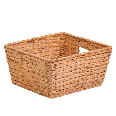 Natural Water Hyacinth Square Basket