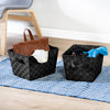 Black Woven Storage Bins with Handles (2-Pack)