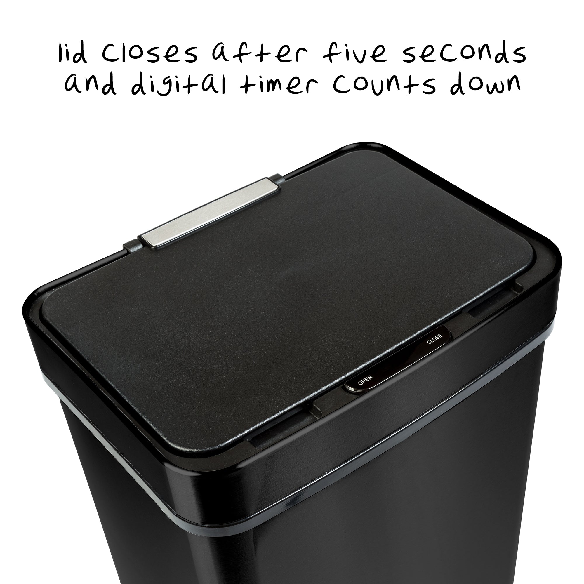 50L Trash Can, Fingerprint resistant, Soft Close, Sensor Lid