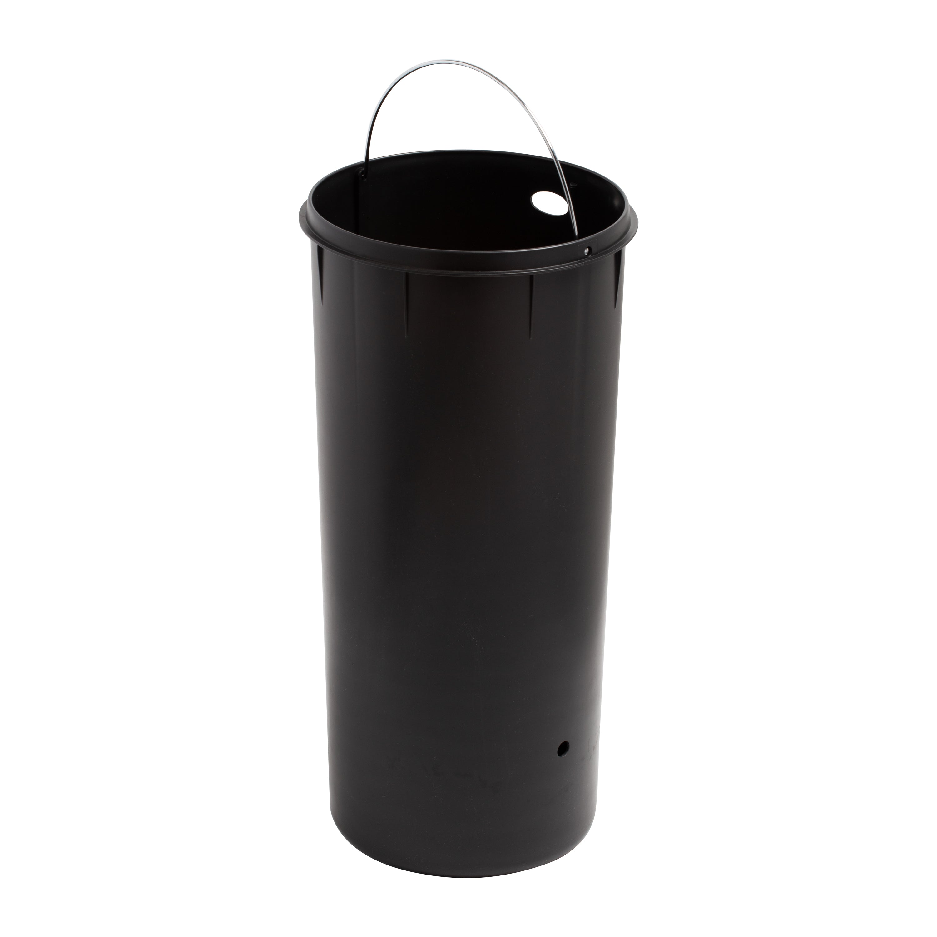 Glaro S1230SA New Yorker Self-Closing Dome Top Trash Can, 12 x 30, 8 Gallon  - Satin Aluminum