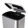Silver 30L and 5L Stainless Steel Step Trash Cans (Set of 2)