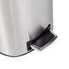 Silver 30L Stainless Steel Soft-Close Step Trash Can with Lid